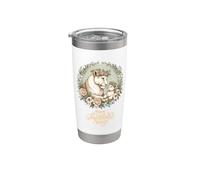 Happy Mother's Day Moms Corona floral Leona Vaso térmico de acero inoxidable de doble pared