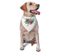 Happy Mother's Day Spring Dog Bandanas Boy Bulk Puppy Pañuelo Ajustable Triángulo Suave Baberos Accesorios para Perros Pequeños Medianos Grandes Gatos Blanco