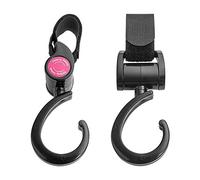 Happy Mummy 564 - Hook 'n' Stroll, ganchos colgador universal para cochecitos de bebé, color negro