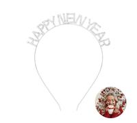 Happy New Year 2025,Silvester Haarreif,Happy New Year Haarreif,Silvester Kopfschmuck,Haarreif Silvester,Silvester Haarschmuck 2025,Silvester Haarschmuck,Silber Schneeckenband