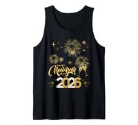 Happy New Year 2026 Party Fireworks Family Matching Holiday Camiseta sin Mangas