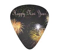 Happy New Year Advanced púa de guitarra 12 piezas Tres grosores para bajo, guitarra eléctrica, funda para guitarra acústica