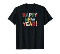 Happy New Year Celebrations Party Art Design Camiseta