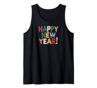 Happy New Year Celebrations Party Art Design Camiseta sin Mangas