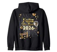 Happy New Year Feliz Año Nuevo New Year'S Eve Family Group Sudadera con Capucha