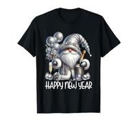 Happy New Year GNOME For Women and Men Funny New Years Party Camiseta