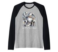 Happy New Year GNOME For Women and Men Funny New Years Party Camiseta Manga Raglan