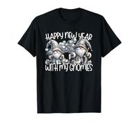 Happy New Year Gnomes Funny Saying Hanging with My Gnomies Camiseta