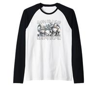 Happy New Year Gnomes Funny Saying Hanging with My Gnomies Camiseta Manga Raglan