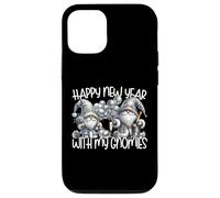 Happy New Year Gnomes Funny Saying Hanging with My Gnomies Carcasa para iPhone 12/12 Pro