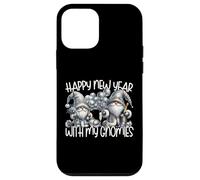 Happy New Year Gnomes Funny Saying Hanging with My Gnomies Carcasa para iPhone 12 Mini