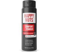 Happy Nuts Comfort Powder - Anti-Chafing, Defensa del sudor y Control de olores para la ingle, los pies y el cuerpo, polvo corporal para hombres (original, 6 onzas)