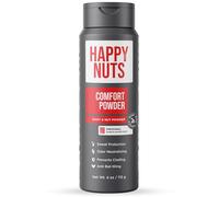 Happy Nuts Comfort Powder - Anti-Chafing, Defensa del sudor y Control de olores para la ingle, los pies y el cuerpo, polvo corporal para hombres (original, 6 onzas)