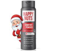 Happy Nuts Comfort Powder - Anti-Chafing, Defensa del sudor y Control de olores para la ingle, los pies y el cuerpo, polvo corporal para hombres (original, 6 onzas)