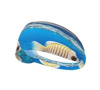 Happy Ocean Holiday - Diadema deportiva para hombres y mujeres, diadema de karate para la espalda, absorbe el sudor, perfecta para correr
