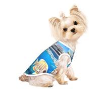 Happy Ocean Holiday - Linda ropa para perro, camiseta para perros pequeños, niñas y niños. Suéter para mascotas, ropa para gatos, adecuado para mascotas pequeñas