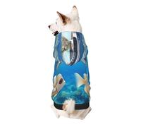 Happy Ocean Holiday - Sudadera con capucha para perro, ropa suave y transpirable para perros pequeños a grandes, ropa elegante y cómoda para perros
