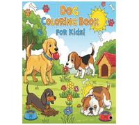 "Happy Paws: A Fun Dog Coloring Book for Kids Ages 4-8"