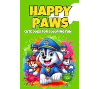 Happy Paws: Cute Dogs Coloring Fun for Kids