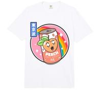 Happy Peach Soda Arte Kawaii Pastel Anime Japón Melocotón Comfort Colors Adult Heavyweight T-Shirt