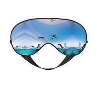 Happy Penguin in The Water - Antifaz unisex ultrasuave con bloqueo de luz para una comodidad óptima para dormir
