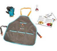 Happy People 16868 Gardena Infantil Juego de Jardín con Delantal,Guantes & Libro