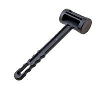 Happy People 78300 - Martillo de goma para camping con mango de madera (approx. 32 cm)