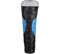 Happy People Deluxe - Saco de Dormir Momia para Acampada, Color Negro/Azul