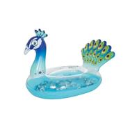 Happy People Flotador Animal Pavo Real Con Pluma 145x94x94 CM Cargas Hasta 80KG