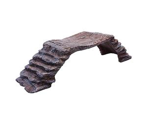 Happy Pet Komodo Basking Rock & Bridge Brown Large