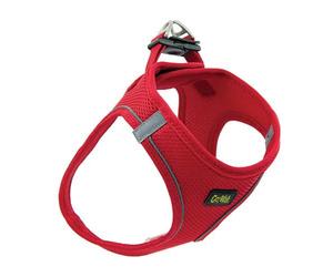 Happy Pets - Arnés para Perro en Rojo, Chaleco Acolchado Suave Extra Fuerte con asa de fácil Agarre y Hebillas de Bloqueo, Talla XS