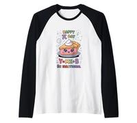 Happy Pi Day Pizza Math Nerd Funny Teacher Men Women Kids Camiseta Manga Raglan