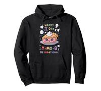 Happy Pi Day Pizza Math Nerd Funny Teacher Men Women Kids Sudadera con Capucha