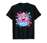 Happy Pink Cupcake Kawaii Pastel Sprinkles Splash Camiseta