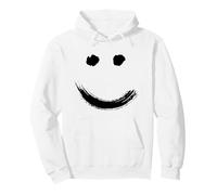Happy Pleased Face - Minimal Black Drawing Sudadera con Capucha