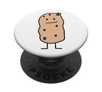 Happy Potato Brote Carb Tater Almidón Vegetal de raíz PopSockets PopGrip Adhesivo