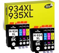 Happy Printer 8 XL Cartuchos Compatible con HP 934 935 para OfficeJet 6200 6230 6235 6239 6800 6812 6815 6820 6822 6825 6830 6835