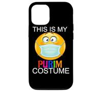 Happy Purim Costume Funny Jewish Face Mask Carcasa para iPhone 12/12 Pro