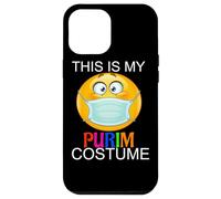Happy Purim Costume Funny Jewish Face Mask Carcasa para iPhone 12 Pro MAX
