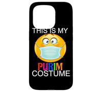 Happy Purim Costume Funny Jewish Face Mask Carcasa para iPhone 15 Pro