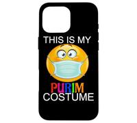 Happy Purim Costume Funny Jewish Face Mask Carcasa para iPhone 16 Pro MAX