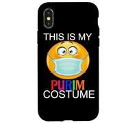 Happy Purim Costume Funny Jewish Face Mask Carcasa para iPhone X/XS