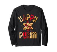 Happy Purim Costume Funny Jewish Holiday Hamantaschen Manga Larga
