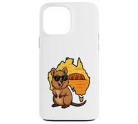 Happy Quokka Australia - Lindo Quokka de dibujos animados con gafas de sol Carcasa para iPhone 13 Pro Max
