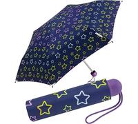 Ergobrella - Paraguas infantil con elementos reflectantes, Estrellas brillantes, 89 cm, juguetón