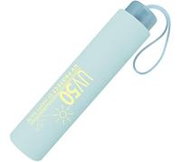 Happy Rain Paraguas de bolsillo UV50 UV Protect Super Mini, azul turquesa, 95 cm, Compacto