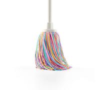 Happy Rainbow - Fregona de Microfibra reciclada Super Absorbente con Rosca Universal Cabezal Extragrande 22 cm sostenible y Resistente para Limpieza de Suelos y hogar