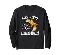Happy Reptile Just A Girl Who Loves Leopard Geckos Lover Manga Larga