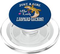 Happy Reptile Just A Girl Who Loves Leopard Geckos Lover PopSockets PopGrip para MagSafe