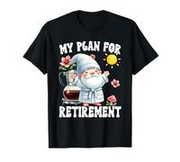 Happy Retirement Gnome Dad For Coffee Lover Finally Retired Camiseta